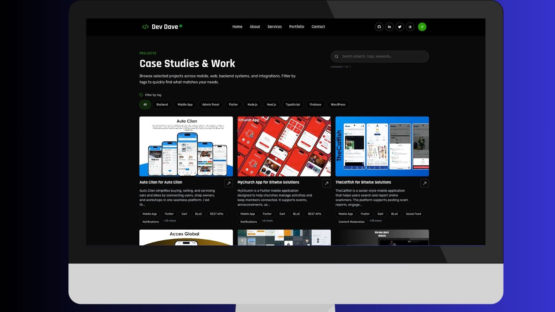My Portfolio screenshot 2